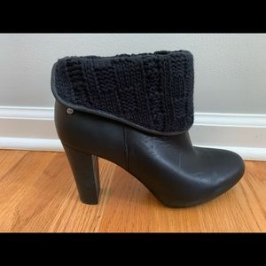 Dandylion Tres Leather High Heel Ankle Boot